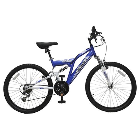 Image of Terrain Atlas 24" Dual Suspension Mountain Bike, Blue