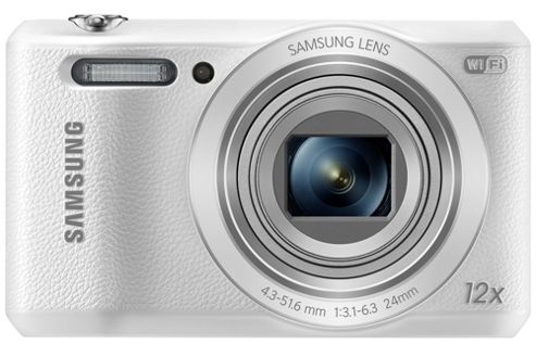 Image of Samsung Wb35f Smart Digital Camera, White, 16.2mp, 12x Opical Zoom, 2.7" Lcd Screen, Wi-fi