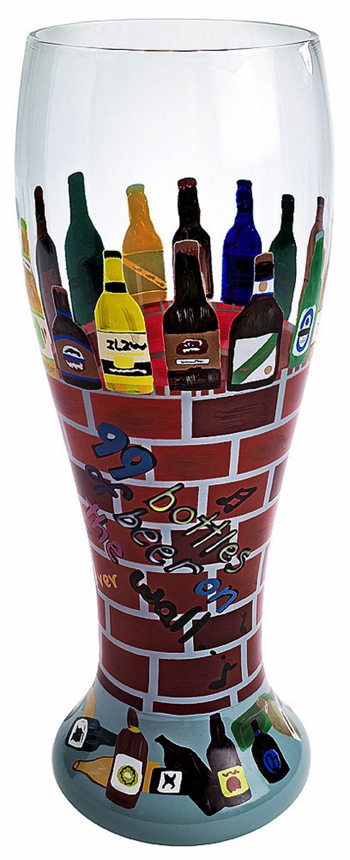Image of Lolita Pilsner Glass - 99 Bottles Of Beer On The Wall