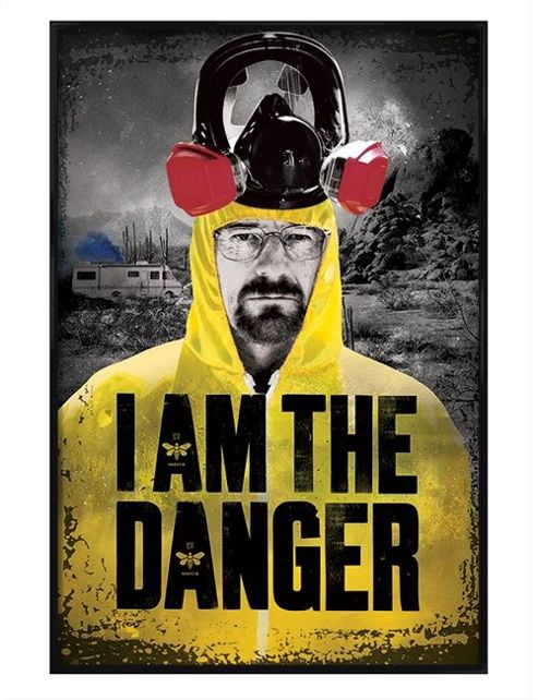 Image of Gloss Black Framed Breaking Bad I Am The Danger Poster