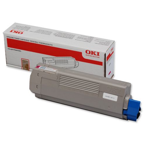 Image of Oki Toner Cartridge For C610 A4 Colour Laser Printers - Magenta
