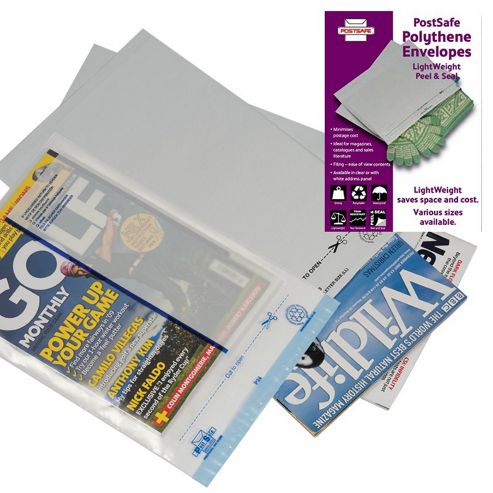 Image of Postsafe Envelope Extra Strong Polythene Opaque W600xh700mm Self Seal Ref P39 [box 50]