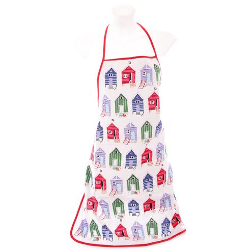 Image of Jan Pashley Beach Hut Design Cotton Apron