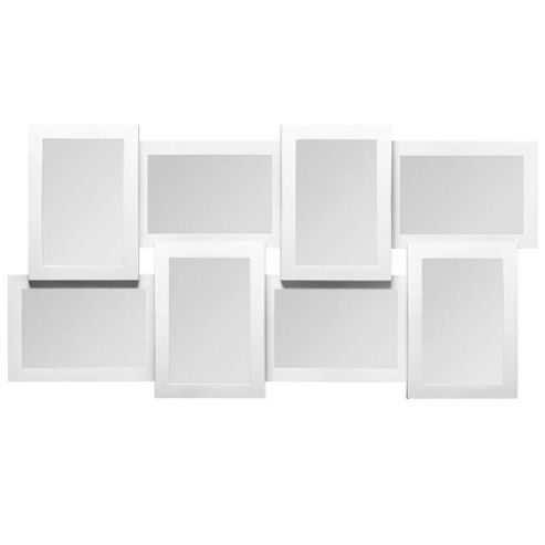 Image of Collage - Wall Mounted 8 Photo Frame - White
