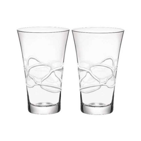 Image of Bormioli Rocco Ceralacca Hiball Glasses - 380ml - 12.75oz - White - Set Of 2