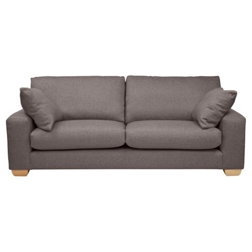 Image of Whitstable Large 3 Seater Tweed Sofa, Mocha