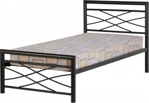 Image of Valufurniture Kelly 3 Black Single Bed