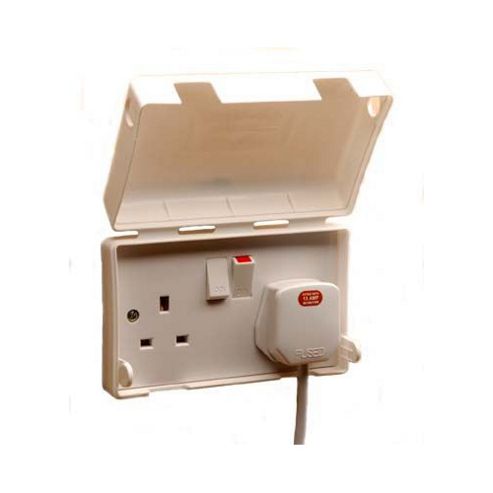 Image of Insight 13a Double Electric Socket Cover