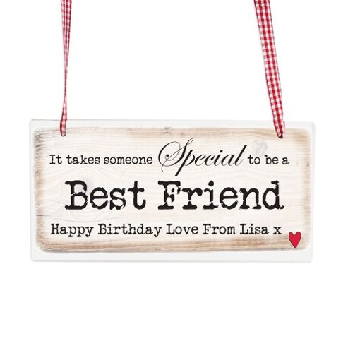 Image of Personalised Valentines Someone Special Wooden Sign Keep Sake