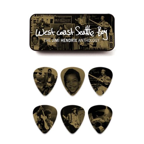 Image of Jimi Hendrix Wc Seattle Boy Pick Tin, 12 Picks - Heavy