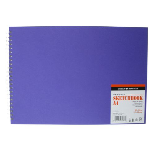 Image of Daler Rowney Graduate Sketchbook Value Purple Cover - A4 - Landscape