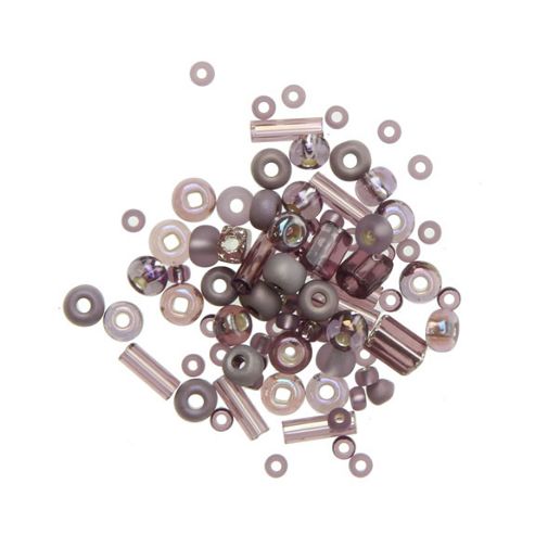 Image of Czech Seed Bead 10/0 Assorted Purple