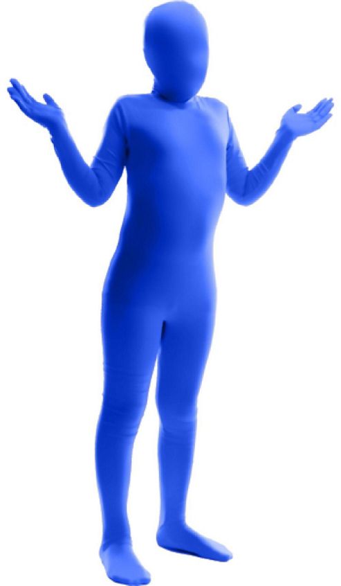 Image of Morphsuit Blue - Child Costume 10-12 Years