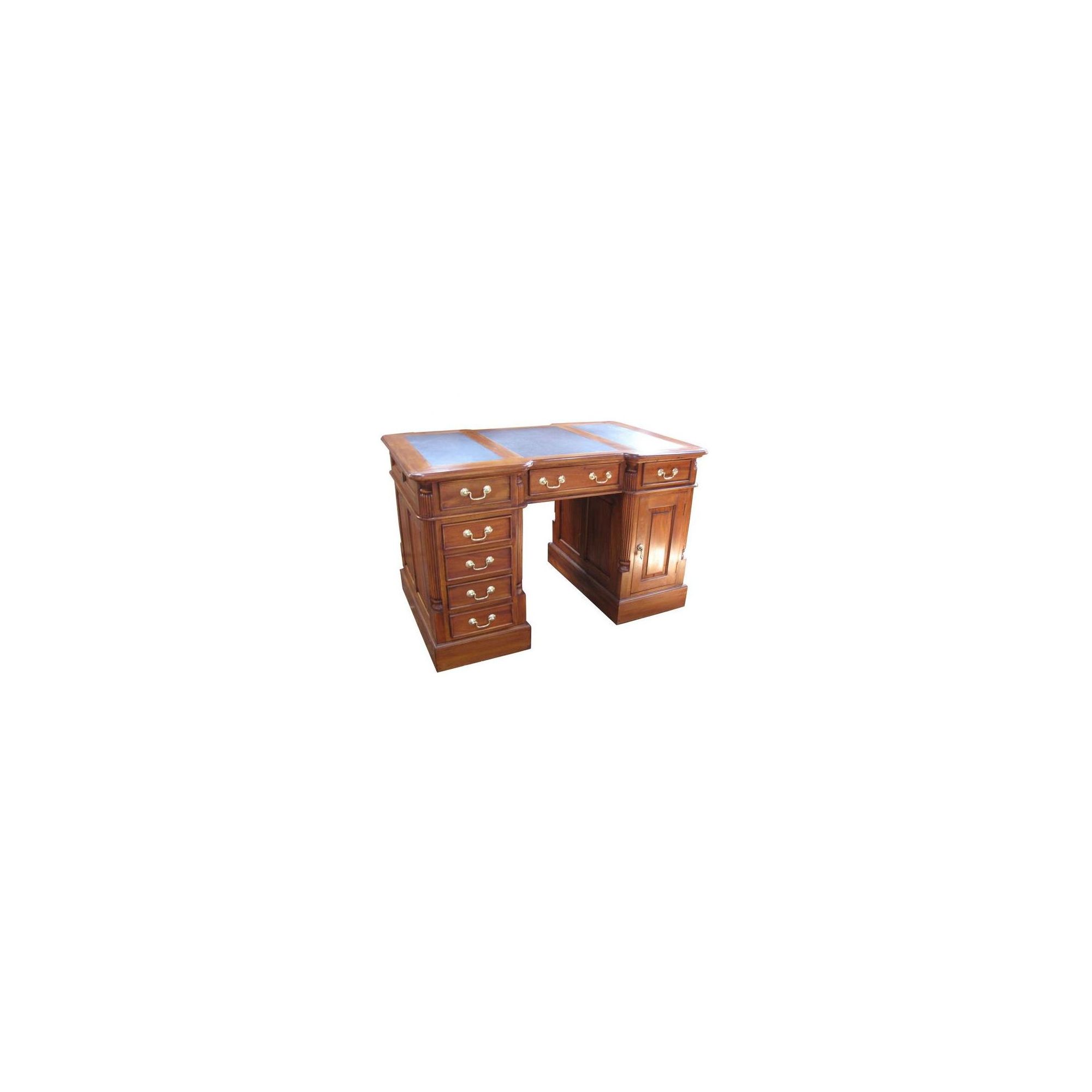 Lock stock and barrel Mahogany Small Pedestal Desk in Mahogany at Tesco Direct