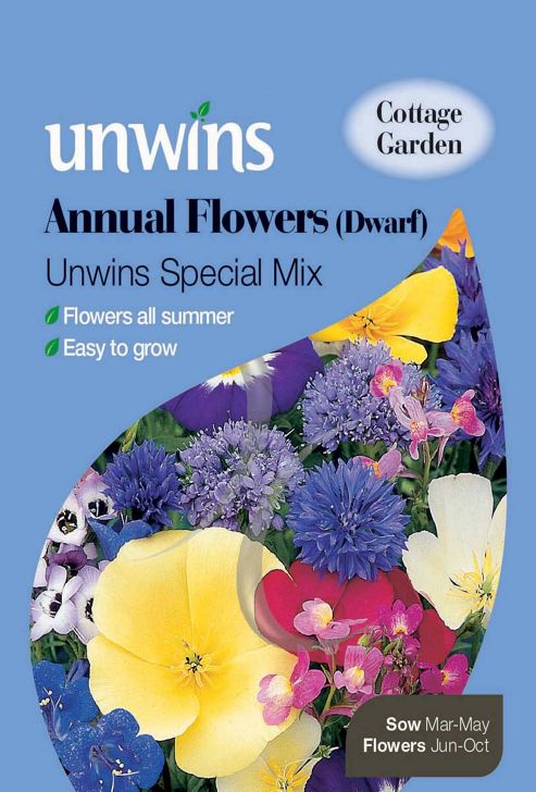 Image of Annual Flowers Dwarf Unwins Special Mix