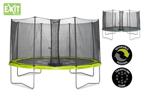 Image of Twist 12ft Trampoline, Green & Grey