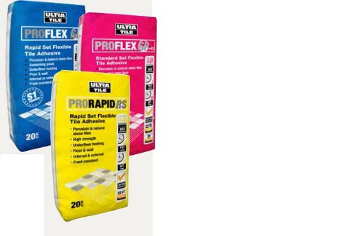 Image of Grey Single Part Rapid Set Flexible Wall And Floor Adhesive, All Tile Types 20kg