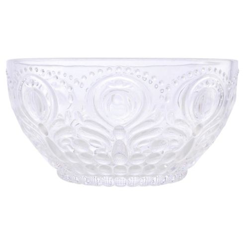 Image of Tesco Picnic Acrylic Pressed 15cm Bowl clear