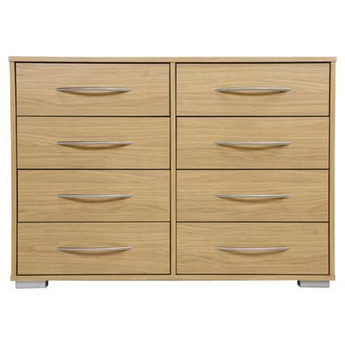 Image of Newport 8 Drawer Chest Oak