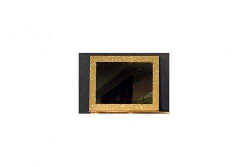 Image of Morris Mirrors Ltd Sparkle Framed Bevelled Mirror - Gold - 173cm H X 8.5cm W X 61cm D