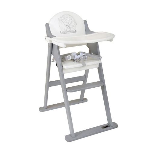 Image of Tiny Tatty Teddy Highchair White And Grey