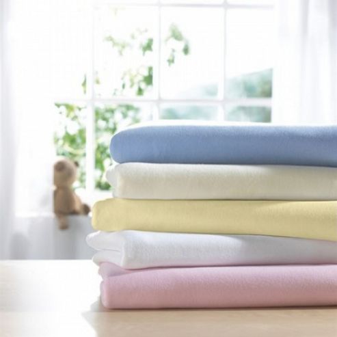 Image of Izziwotnot Interlock Jersey 2 Pack Fitted Cot Sheet - Pink