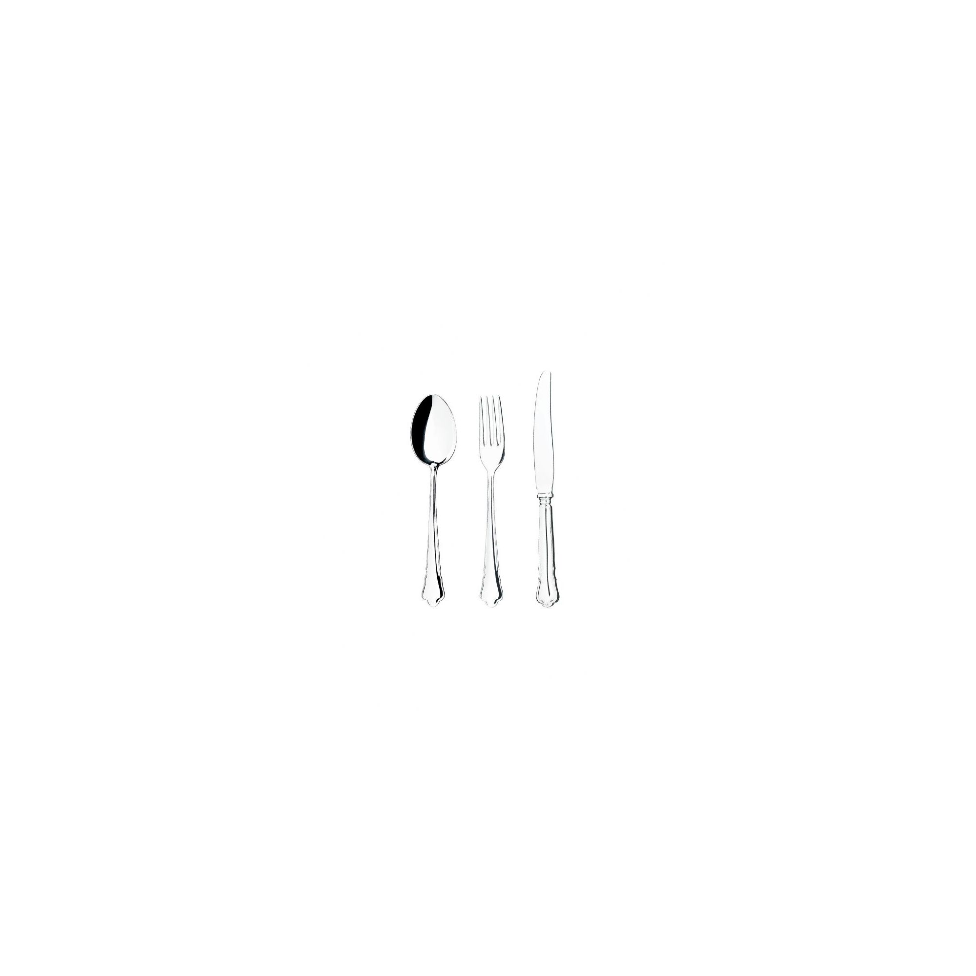 Mema/GAB Chippendale 12 Piece Silver Plated Cutlery Set 2 at Tesco Direct