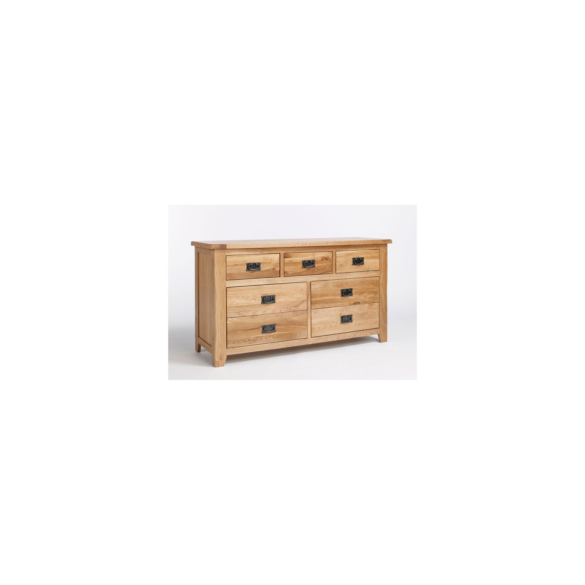 Ametis Westbury Reclaimed Oak 3 Over 4 Drawer Wide Chest at Tescos Direct