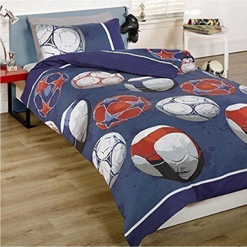 Image of Soccer, Blue Junior Bedding