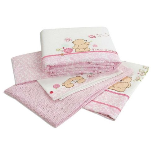 Image of Forever Friends Beautiful Luxury Cot Bed Coverlet Bedding Bale