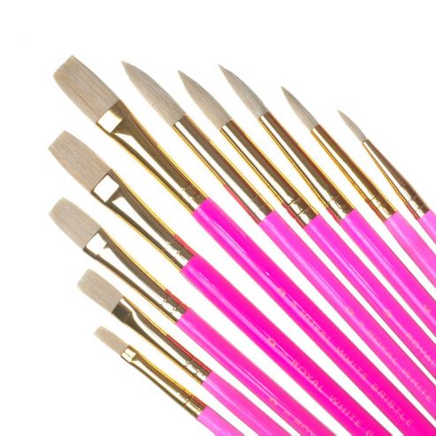 Image of Royal Brush Set Wht Bris 10 Pk