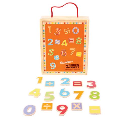 Image of Bigjigs Toys Bj720 Wooden Magnetic Numbers