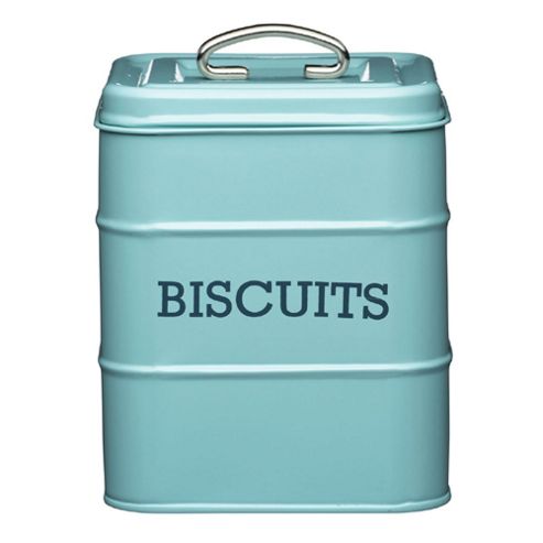 Image of Living Nostalgia Vintage Biscuit Tin, Blue