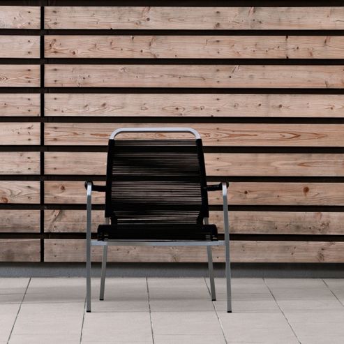 Image of Varaschin Marine Relax Chair Mario Mazzer (set Of 2) - Black
