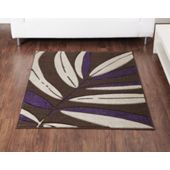 Ultimate Rug Co Rapello Tropical Chocolate / Aubergine Contemporary Rug - 120cm x 165cm