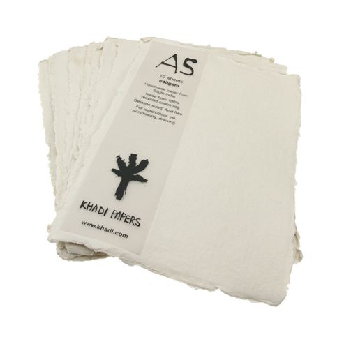 Image of Handmade Recycled Paper. A5, 640gsm, 10 Sheets.