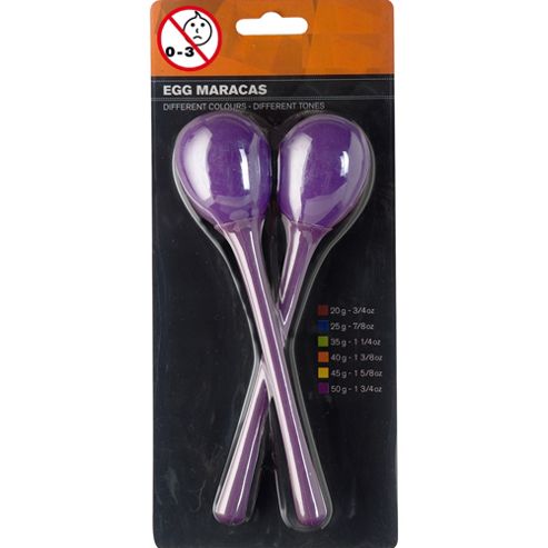 Image of A-star Long Handle Egg Maracas - Purple