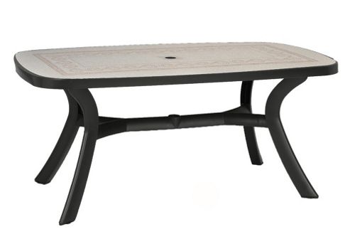 Image of Nardi Toscana 7 Piece Rectangular Dining Set - Anthracite