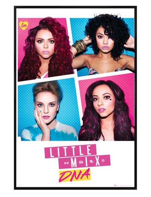 Image of Little Mix Gloss Black Framed Dna Poster