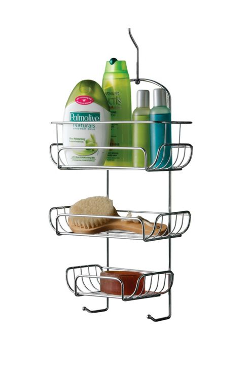 Image of Premier Housewares 3 Tier Shower Caddy In Chrome