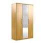 Urbane Designs Prague 3 Door Wardrobe - Oak