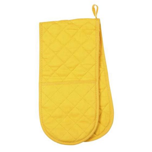 Image of Now Designs Colour Centre Double Oven Glove, Lemon Yellow