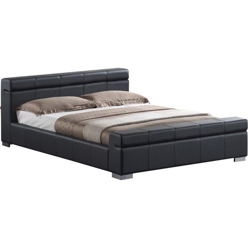 Image of House Additions Durham Bed Frame - Black - King (5')