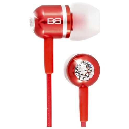 Image of Bassbuds In-ear Headphones W/mic Red