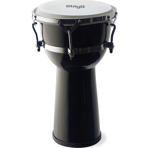 Image of Stagg 10 Fibreglass Djembe Black