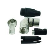 Right Angled XLR Female Silver