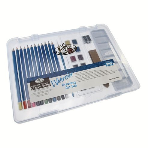 Image of Royal Small Clear Case Art Sets - Watercolour Drawing