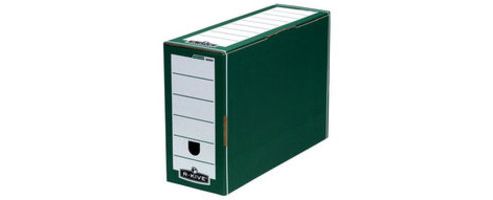 Image of Fellowes R-kive Premium Transfer File Green/white 00060-ff