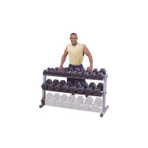 Image of Body-solid 62" Wide 2 Tier Dumbbell Rack