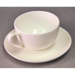 Sabichi ICE Bone China Cup and Saucer in White